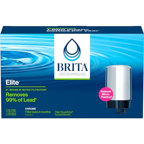 Brita Elite Replacement Faucet Water Filter, Chrome, 3 Count - image 8