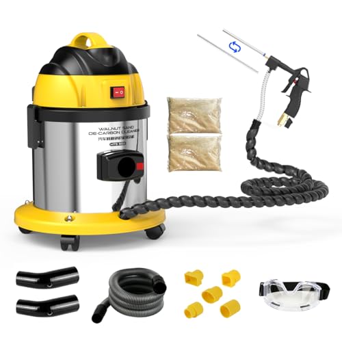 CMTOOL Walnut Blaster Kit for Carbon Cleaning, 1200W Car Carbon Cleaning Tool with 2kg Walnut Sand, Automotive Engine Exhaust Intake Valve Cleaner Machine, HTS558