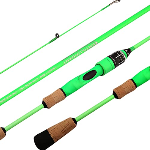Fertilundant Spinning Fishing Rod,Durable Lightweight Sensitive Fishing Rod,Parent-Child Interaction Cast Fishing Rod,Carbon Fiber Ul Spinning Rod,2Pcs Design Spin Rod #TOP21
