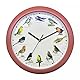 Herzberg, HG03701-WOO, Vogelgesang Holz, singende Uhr, beruhigende Melodien, vielfältige Vogelsymphonie, lehrreich für Kinder, einfache Installation, langlebiges PP-Material, Wald