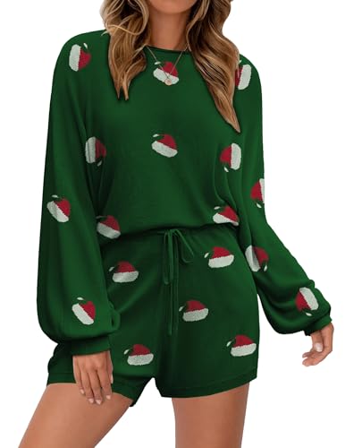 Image of Ekouaer Knit Pajamas Set for Women Lounge Wear Sets Long Sleeve Sweatsuit Matching 2 Piece Outfits Casual Sweater Sets S-XXL
