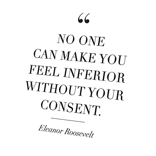 Tableau Eleanor Roosevelt toile imprimée citation motivation salon 60x60