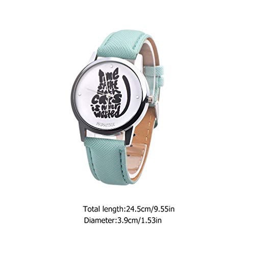 Hemobllo Relógio infantil casual de quartzo com pulseira de couro de poliuretano, relógio analógico,