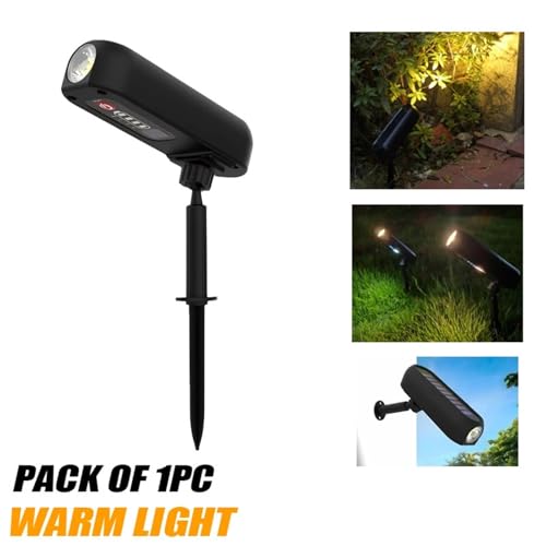 Luz LED solar para pared exterior en caminos de jardin y arboles decorativos 2