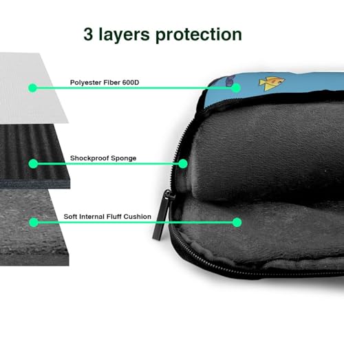 Maletín de hombro para laptop negro 14 pulgadas miniatura 5