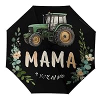 MAMA Tractor 3 Folding Portable Umbrellas for Rain Windproof Compact Travel Umbrella Automatic