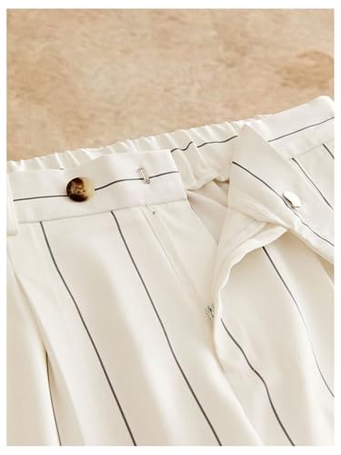 Men's Men's Striped Dress Pants Casual Pinstripe Trousers Work Business Suit Pants4