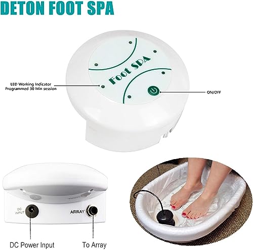 Máquina Spa de Pies Detox Iónico con Cuenca Plástica miniatura 2