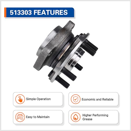 PAROD 513303 Front Wheel Hub & Bearing Assembly Compatible with 2009-2014 Subaru Forester, 2008-2014 Impreza, 2013-2014 WRX, 2013-2014 XV Crosstrek[Thru 01/14/14] w/ABS by PAROD - Image 5