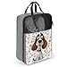Funny Dog Shoe Bag for Travel Shoes Bag Fashion Shoe Pouch Portable Shoes Storage Pouch with Zipper Sneaker Storage Bags Packing Cubes for Versatile Travel Organizer