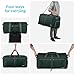 Gonex 150L Large Foldable Travel Duffle Bag with Shoe Compartment, Packable Lightweight Water Resistant Duffel Bag for Camping Gym Weekender, Blackish Green