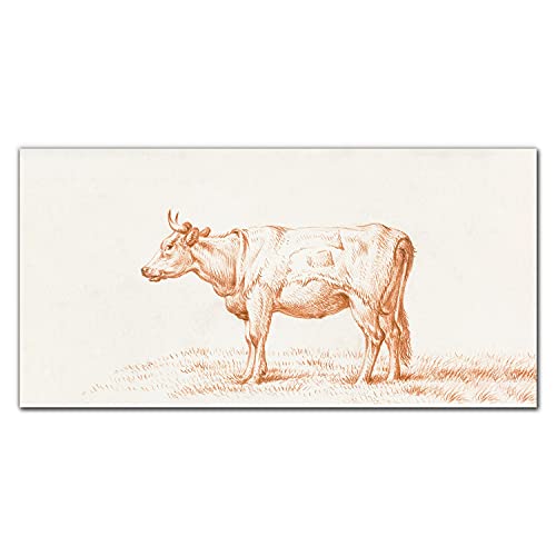 Décoration tableau en verre de vache pour une ambiance campagne chic