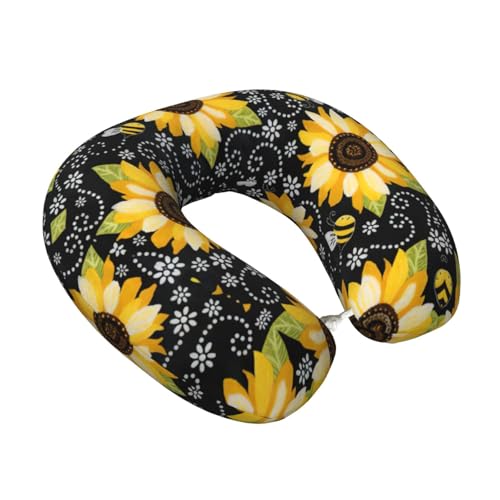 Almohada de poliéster para cuello y hombros negra miniatura 2
