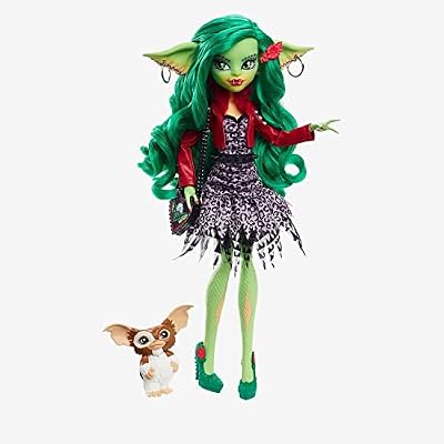 Monster High Greta Gremlin Doll, GRW96, 10.5'', Green