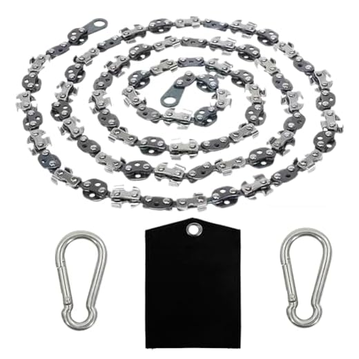 Homyall 48 Inch High Reach Tree Limb Hand Rope Chain Saw for Tree Trimming-Upgraded Pocket Manual Chainsaw with 62 Sharp Blades on Both Sides for Gardening Camping Survival Gear-No Ropes Included