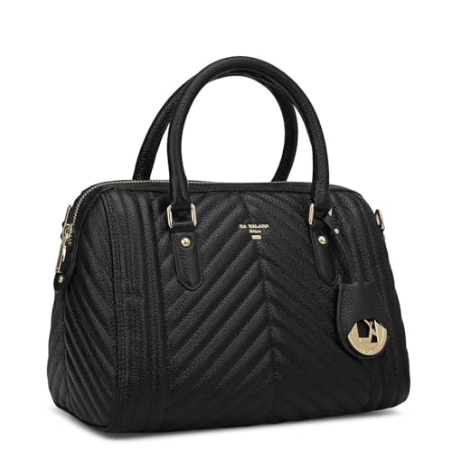 Image of Da Milano Leather Satchel for Women (4459A-OL)