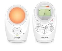 VTech DM1211 Audio Baby Monitor, Long range,Baby monitor with 2-way talk, Noise Level Display, Temperature Sensor, Soothing Sounds, Parent Unit Belt Clip