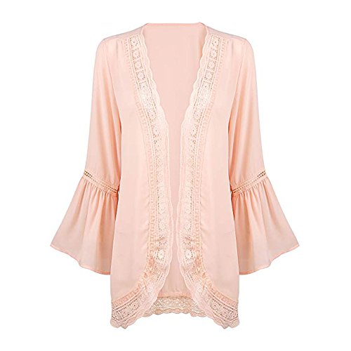 WUAI Plus Size Cardigans for Women,Casual Loose Kimono Cardigans Batwing Sleeve Shawl Cover ups Loose Blouse Tops(Khaki,XX-Large