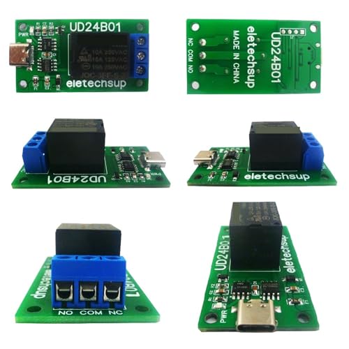 Relais USB 5V 12V Type-C UART RS232 TTL pour automatiser la commande de circuits - 7