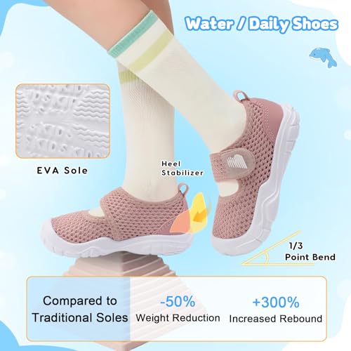 Image of BARERUN Toddler Water Shoes Infant Baby Swim Shoes Kids Barefoot Sandals