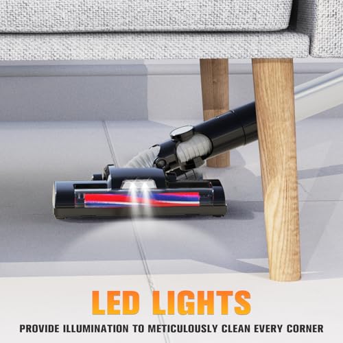 Image of Cordless Vacuum Cleaner Compatible with DeWALT 20v Battery(no Battery), 6 in 1 Lightweight Stick Vacuum with 2 Mode Suction, 250W Brushless Motor, Stick Cordless Vacuum Hardwood Floor Pet Hair