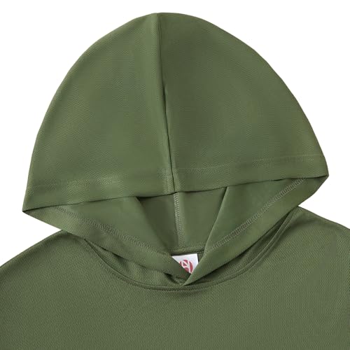 Mens Active Athletic T-Shirts Set Long Sleeve Sun Protective Quick Dry Hoodies Shirt 5 Pack4