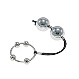 Accessorio Dell'Anello Di Esercizio Di 30mm Di Novità, Tempo Libero Al Coperto Migliora La Resistenza E La Potenza Esplosiva, Conveniente Da Trasportare, Regalo Per Coppia (Palla Doppia In Metallo) immagine