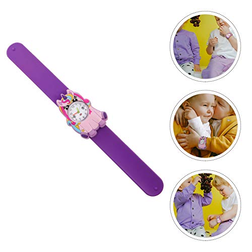 ULTECHNOVO Crianças Tapa Pulseira Unicórnio Relógio Tapa No Relógio Crianças Brinquedo Relógio Silic