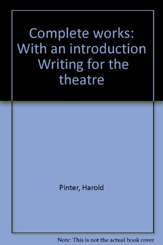 Complete works: With an introduction "Writing f... 0802140890 Book Cover