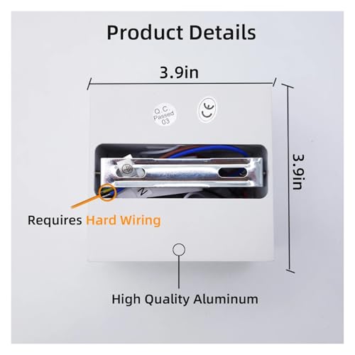 Apliques de pared LED modernos 6W pack de 2 luces blancas para decoración de interiores 4
