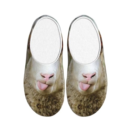 Pantoufles amusantes en peluche antidérapantes EdWal pour soulager les pieds fatigués à la maison