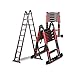 GTRR Échelle Télescopique Échelles Plier Ménage Multifonction Élargissement De La Pédale Antidérapante Grande Protection Double Joint (Size : 2.9M+2.9M)
