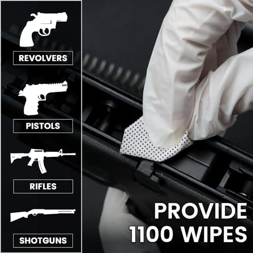 Pingmic 1100 Thicken Gun Cleaning Patches With Storage Case thumb #4