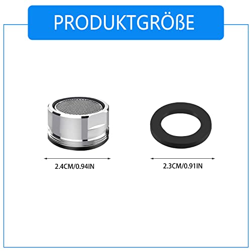 Livaia Wasserhahnfilter M24 - Strahlregler Aus Messing Gegen Spritzer & Zum Wassersparen