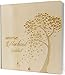 Produktbild Hochzeit Gästebuch mit edlem Echtholz Zirbenholz Cover in der Größe 20 x 20cm 192 beschreibbare Seiten hochwertiges 120g Papier