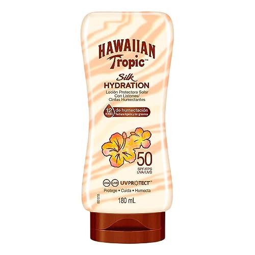 Bloqueadores Y Bronceadores, Drugstore Hawaiian Tropic Silk Protector Solar 50 FPS Loción de 180ml