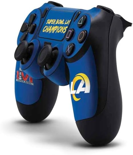 Vista 10 de Skinit Decal Gaming Skin Compatible with PS4 Pro/Slim Controller - Officially Licensed NFL Los Angeles Rams Design