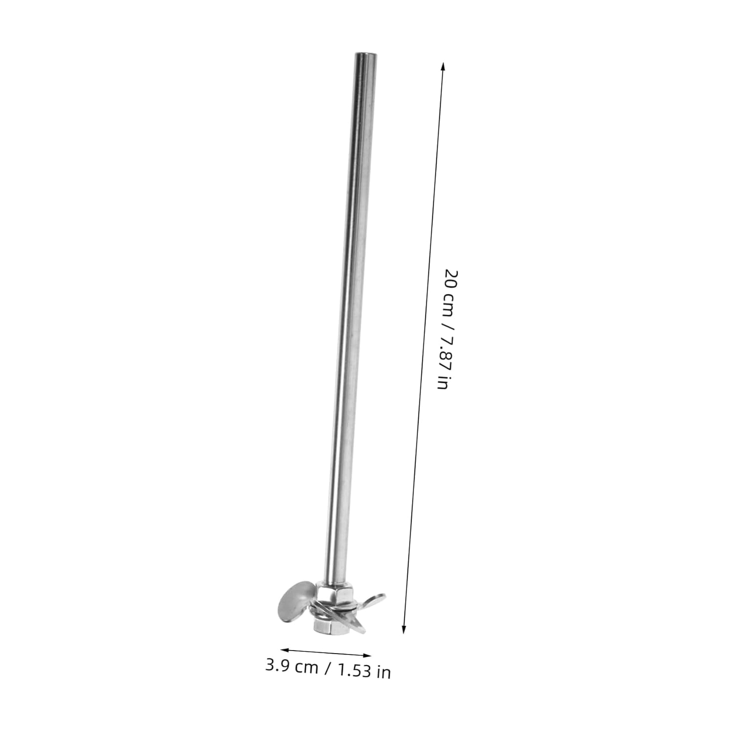 Cabilock 3sets Stainless Steel Laboratory Stirring Rod and Mixing for Chemical Experiments Lightweight Stirrer Mixer Tool No Rod and Includes of Nuts