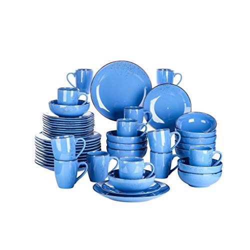 Dinner Plate Set 48-Piece Stoneware Ceramic Dinnerware Set With Dinner Plate, Dessert Plate, 800Ml Bowl, 380Ml Mug Set #TOP23
