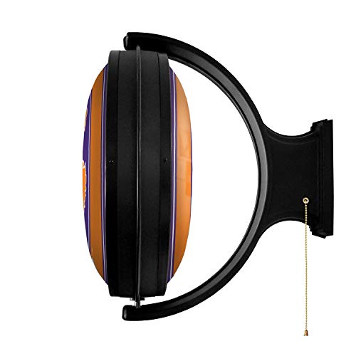 The Fan-Brand Clemson Tigers Round Rotating Lighted Wall Sign - Football, Basketball & Baseball Wall Decor - College Sports Decor For Home, Office, Game Room, Fan Cave & Garage - Usa Made #TOP2