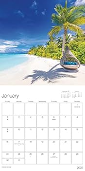 Calendar 2022 Beaches Mini Wall Calendar Book