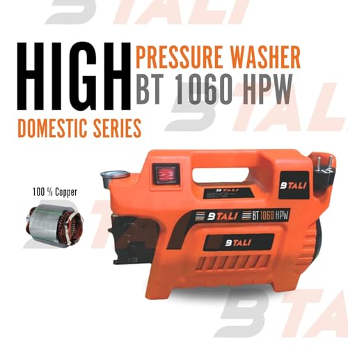 Image of BTALI BT1060 High Pressure Washer, 2000W, 170 BAR, 20LPM, Foam Cannon & 8M Hose, Heavy Duty Cleaning