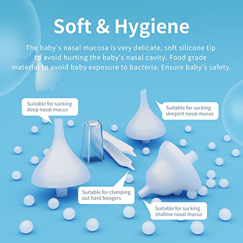 Bivni X8000 Nasal Aspirator For Baby, Electric Baby Nose Sucker With Adjustable 3 Levels Suction, Rechargeable Booger Sucker For Babies thumb #2
