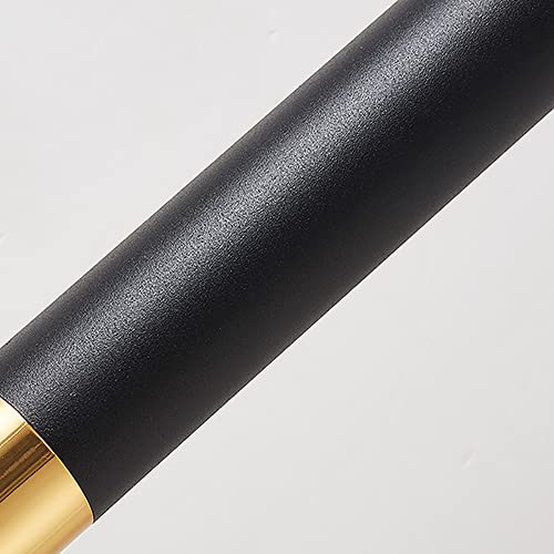 Lámpara de techo RAGGZZ negra colgante de una cabeza con luz cálida 5