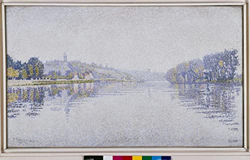 Impression Paul Signac Seine Herblay sur toile canvas de qualité musée pour décoration murale