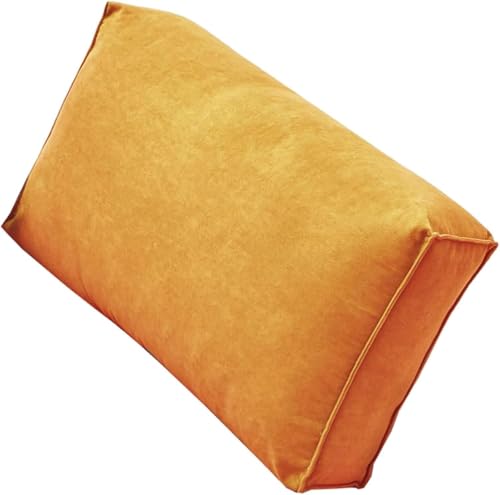 BUAOGDVG Almohada de Lectura for Cama y sofá, Cojines Acolchados for Respaldo, Cojines de cabecera extraíbles (Dobles/Individuales), Almohada de Pared Grande, cojín de Soporte Lumbar.(B,60x45x12cm)