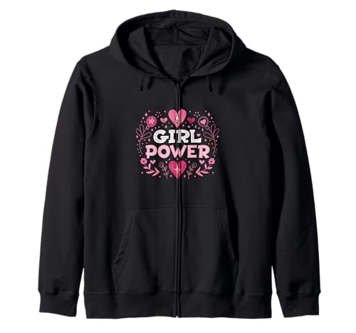 Chica Poder Feminismo Mujer Fuerte Adolescente Sudadera con Capucha