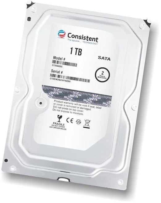 Image of Consistent 1TB Hard Disk for Desktop1 TB Storage Capacity, 2.5-Inch SATA, Black