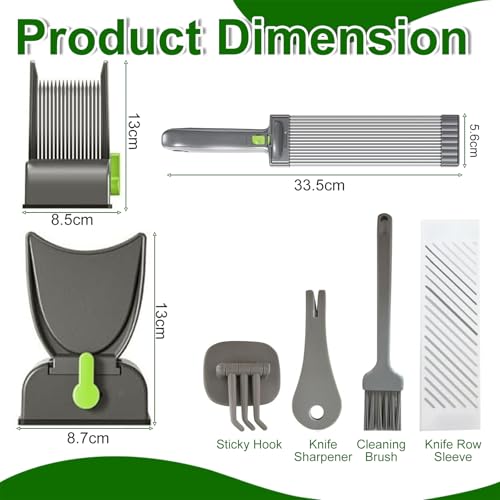 Miniatura 2 de Szsmw Cortafiambres Manual - Meat Slicer - Cortador De Carne - Ideal Para Cortar Carne, Verduras Y Frutas, Perfecto Para Preparar Ingredientes Calientes, Brochetas A La Parrilla Y Cocción Diaria