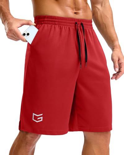 Image of G Gradual Men's Athletic Workout Shorts with Pockets 5 inch /7 inch /9 inch Lightweight Quick Dry Gym Basketball Running Shorts for Men